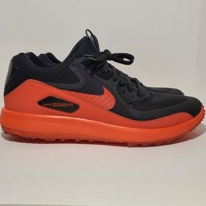 Nike Air Zoom 90 IT Black Orange/Red GOLF Shoes Men's Size 10.5 844569-003